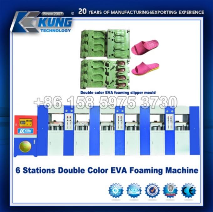 4 Stations Practical EVA Shoes Injection Machine Hydraulic For Slipper Making 1