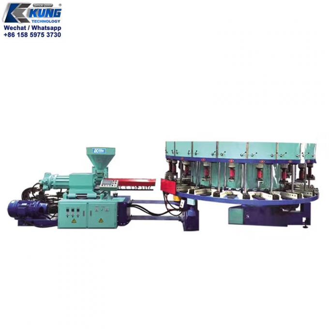 Durable DIP PVC Injection Molding Shoe Machine Rotary 5000x2350x1900mm 0
