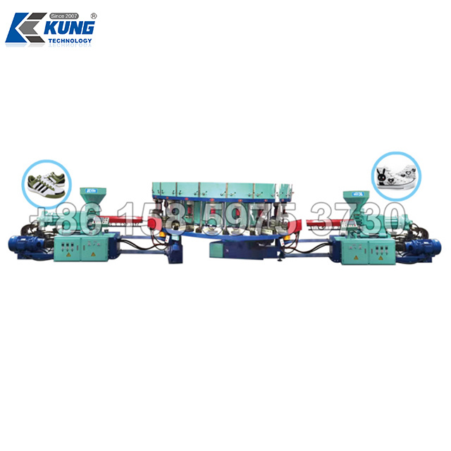 Double Color Automatic PVC Directly Injection Moulding Machine