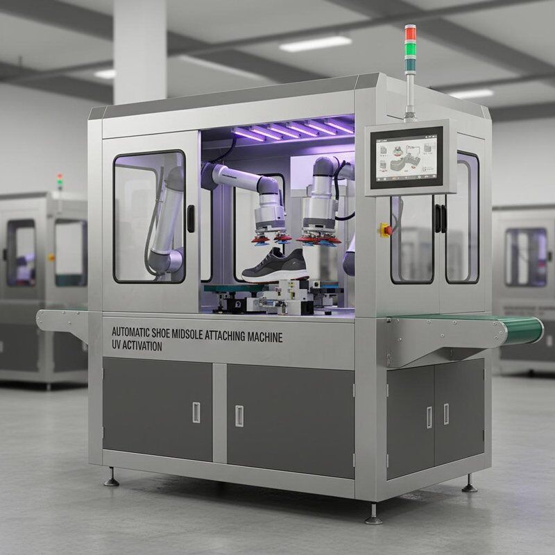 Automatic Shoe Midsole Attaching Machine With UV Activation