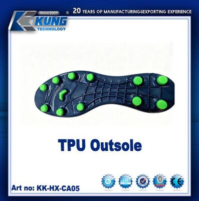 High-strength TPU football soles with multi-stud grip system and lightweight structure for professional matches and training